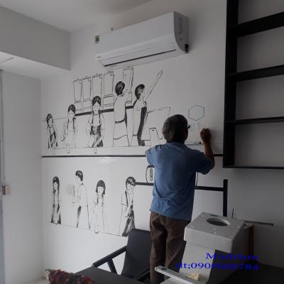 vẽ tranh tường trang trí