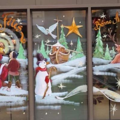 vẽ trang trí noel