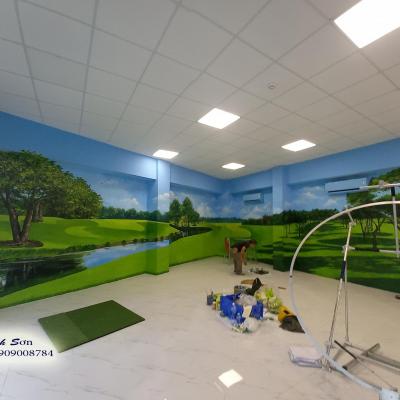 vẽ tranh tường phong cảnh 3D